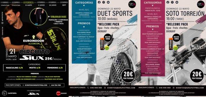 Ven a jugar al pádel con los torneos de Eventos T2P