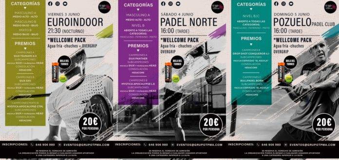 ¡3 nuevos torneos para vivir el pádel a tope! ¡3 nuevos torneos para vivir el pádel a tope!