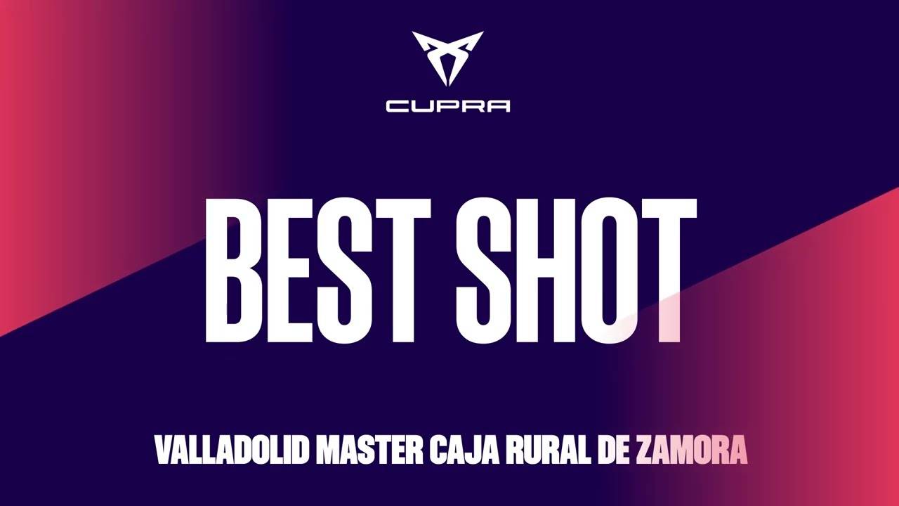 Agustín Tapia executes the best shot of the Valladolid Master