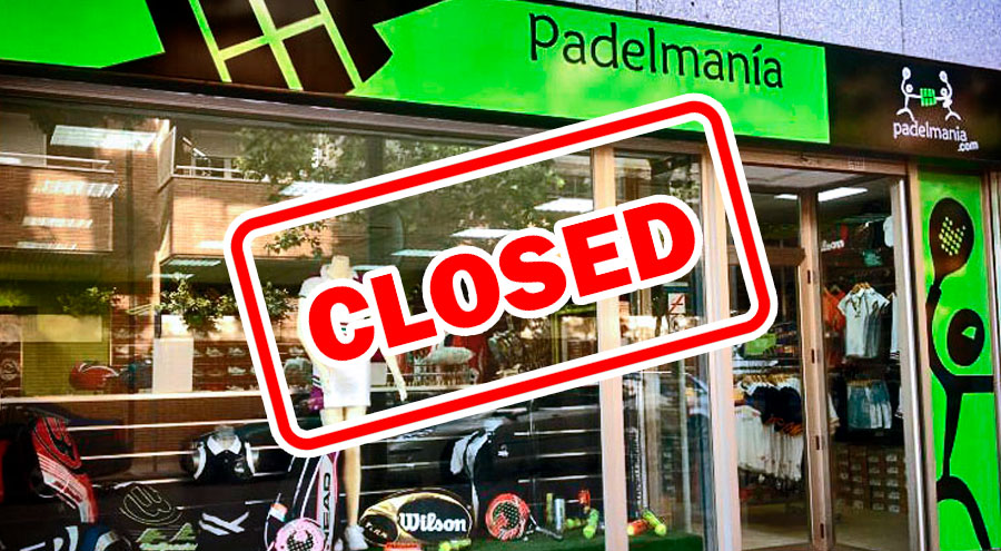 Padelmania, de eerste gigant in de online verkoop van padel, sluit zijn deuren